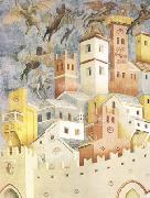GIOTTO di Bondone The Devils Cast out of Arezzo (mk08) Norge oil painting reproduction